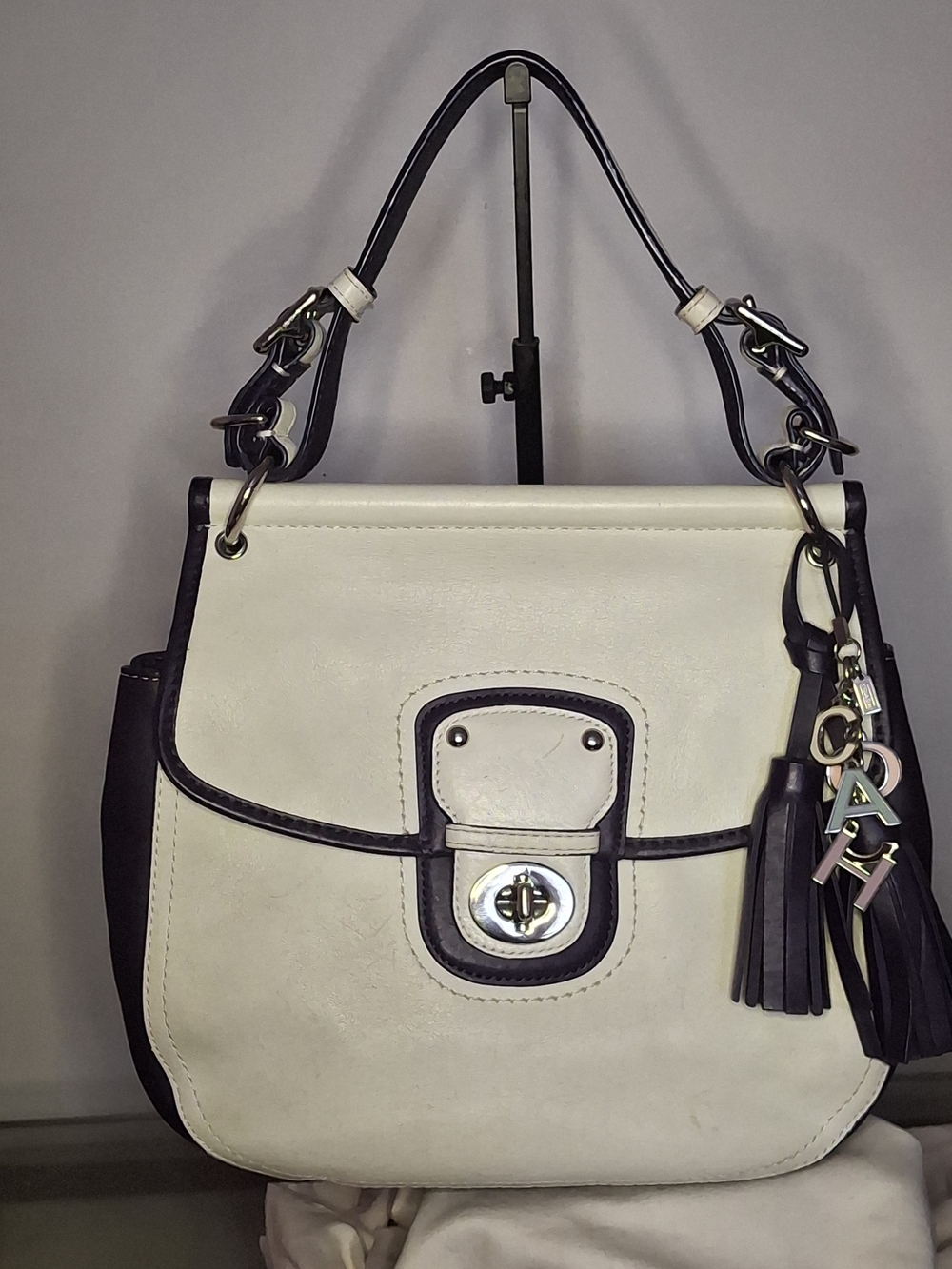 Coach Legacy Willis Two-Tone leather  Handbag